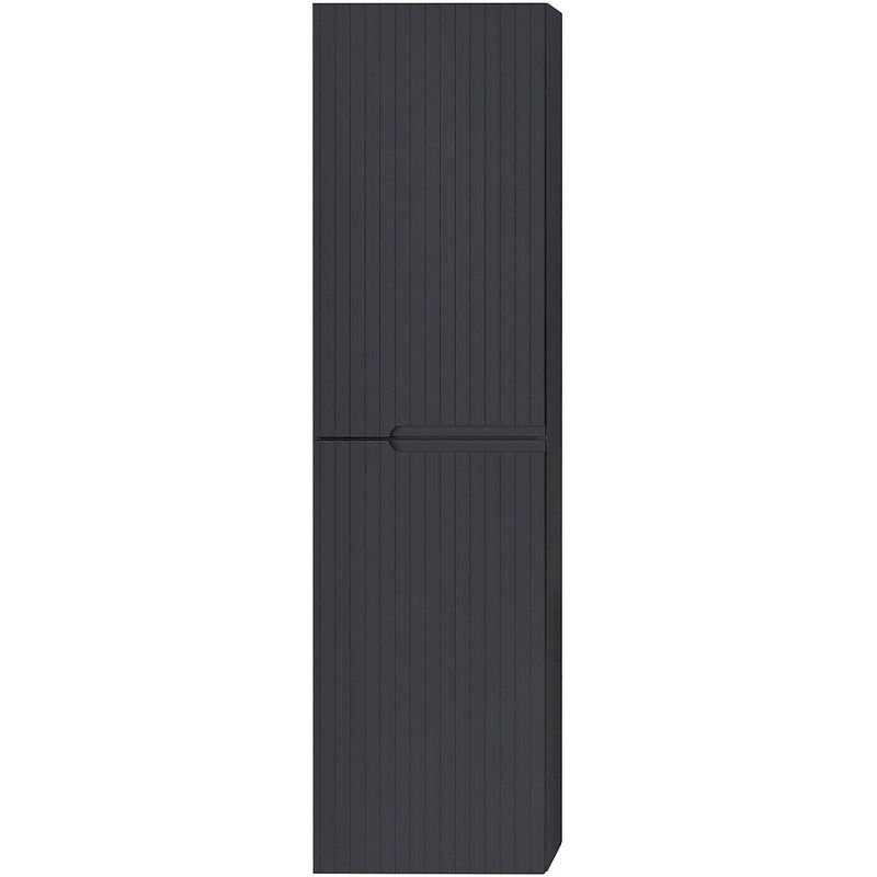 Шкаф подвесной Cezares (Цезарис) Duet с двумя распашными дверцами с доводчиками с двумя полками универсальный Grafito 400x300x1500 DUET-1500-2A-SC-GR-P