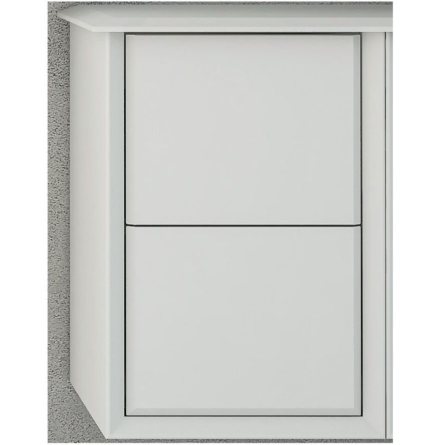 Шкафчик подвесной Cezares (Цезарис) Bellagio совместимый с базой под раковину 54717 Bianco opaco 35x46x48 см