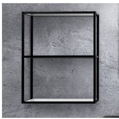 Металлическая двухъярусная сварная подвесная полка Cezares (Цезарис) CADRO-60/30/80-2C-SO-MET-ST, 60х30х80 см