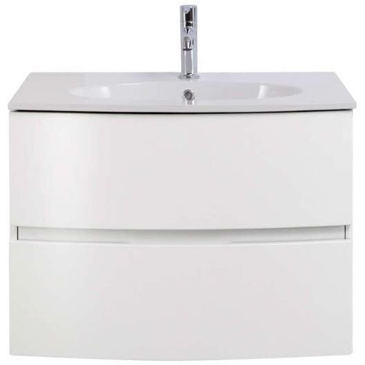 Тумба Cezares (Цезарис) Elettra под раковину с двумя выдвижными ящиками 55521 Bianco opaco, 74x51x55 см