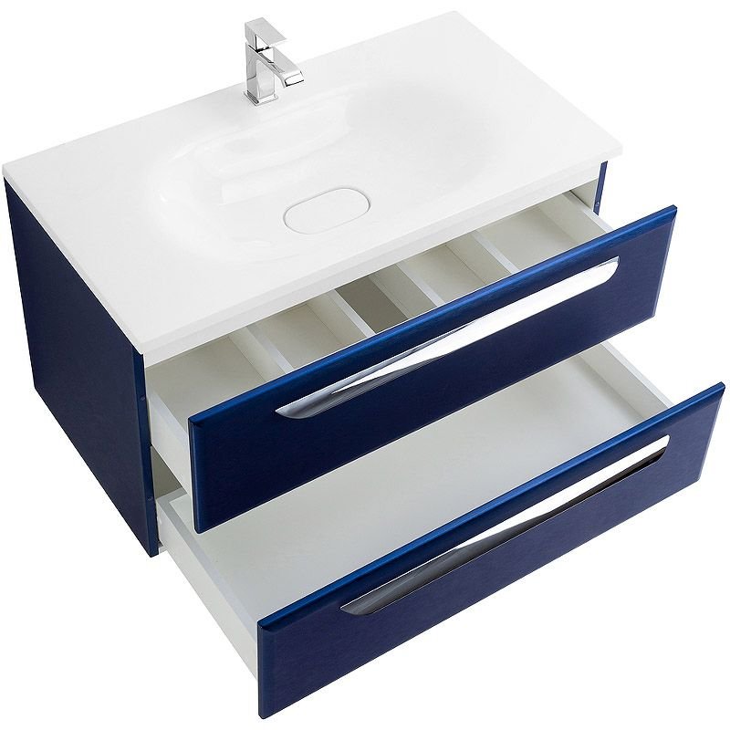 База под раковину подвесная Cezares (Цезарис) ECO с двумя выкатными ящиками Sapfiro 898x472x500 ECO-900-2C-SO-SPF-P