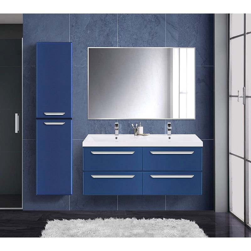 База под раковину подвесная Cezares (Цезарис) ECO с четырьмя выкатными ящиками для раковины с двумя чашами Sapfiro 1198x472x500 ECO-1200-4C-SO-2-SPF-P