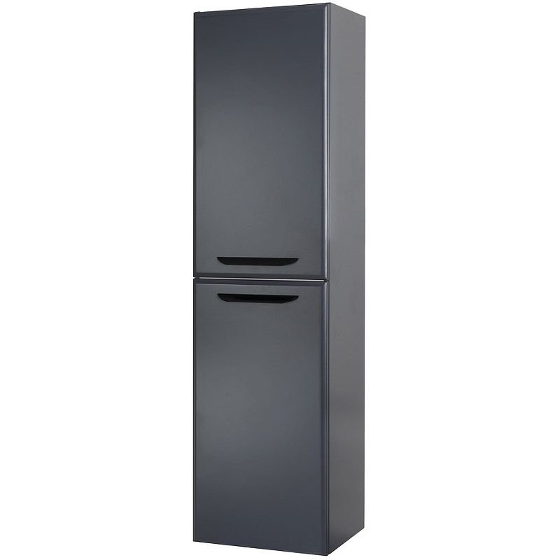 Шкаф подвесной Cezares (Цезарис) ECO с двумя распашными дверцами с доводчиками с двумя полками универсальный Grafito 400x300x1500 ECO-1500-2A-SC-GR-P