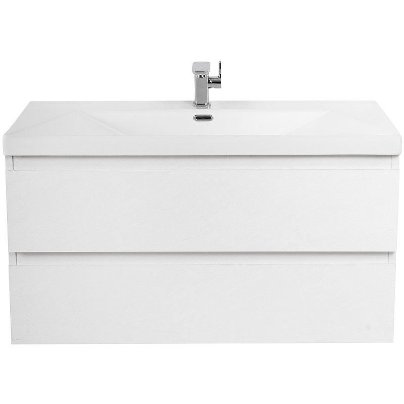 База под раковину подвесная Cezares (Цезарис) Molveno с двумя выкатными ящиками Bianco Ghiaccio 800x500x500 MOLVENO-80-2C-SO-BG