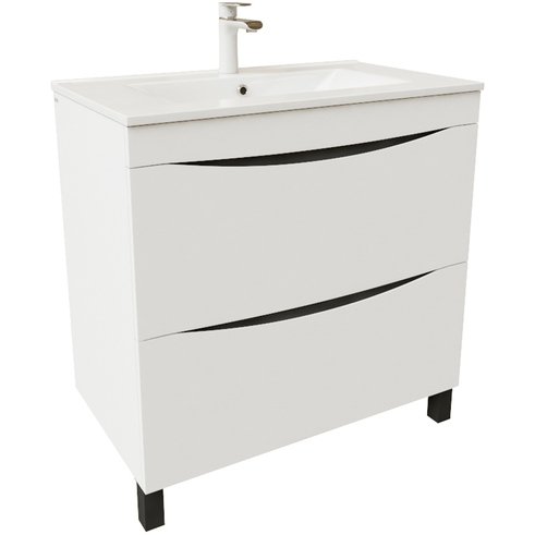 Тумба с умывальником Iddis (Иддис) Cloud напольная 80 см белая CLO80WFi95K