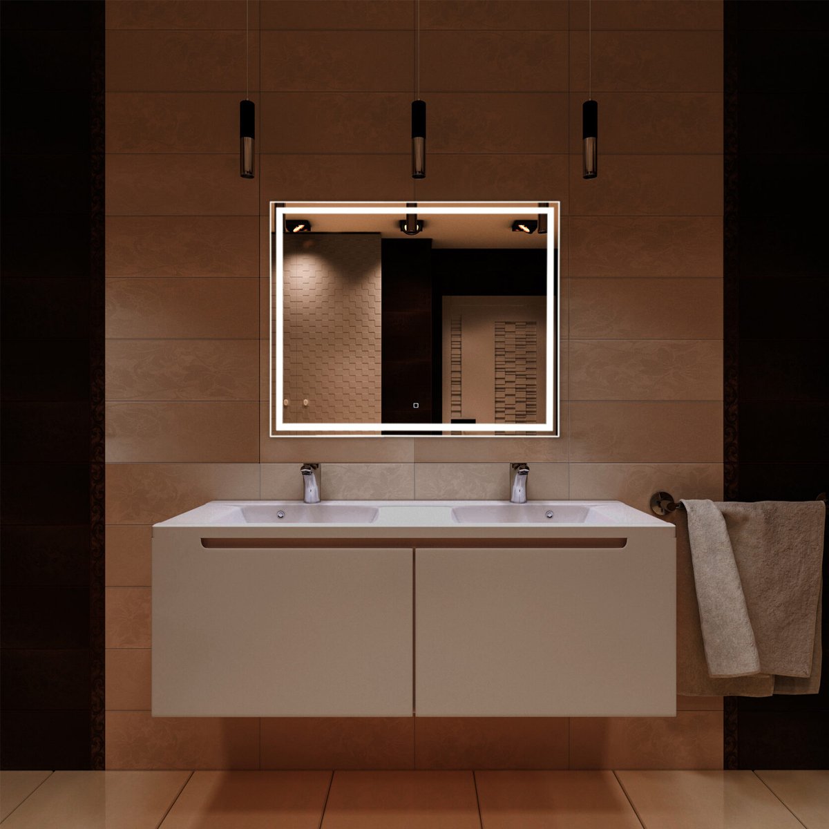 Зеркало Azario (Азарио) Ливия 800х600 c сенсорным выключателем ФР-00000942