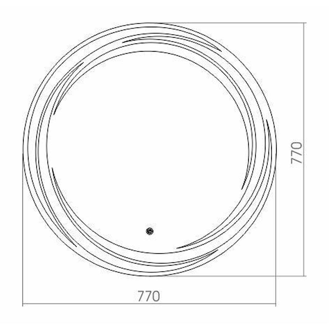 Зеркало Azario (Азарио) Милуз D770 LED подсветка, c сенсорным выключателем ФР-00000937