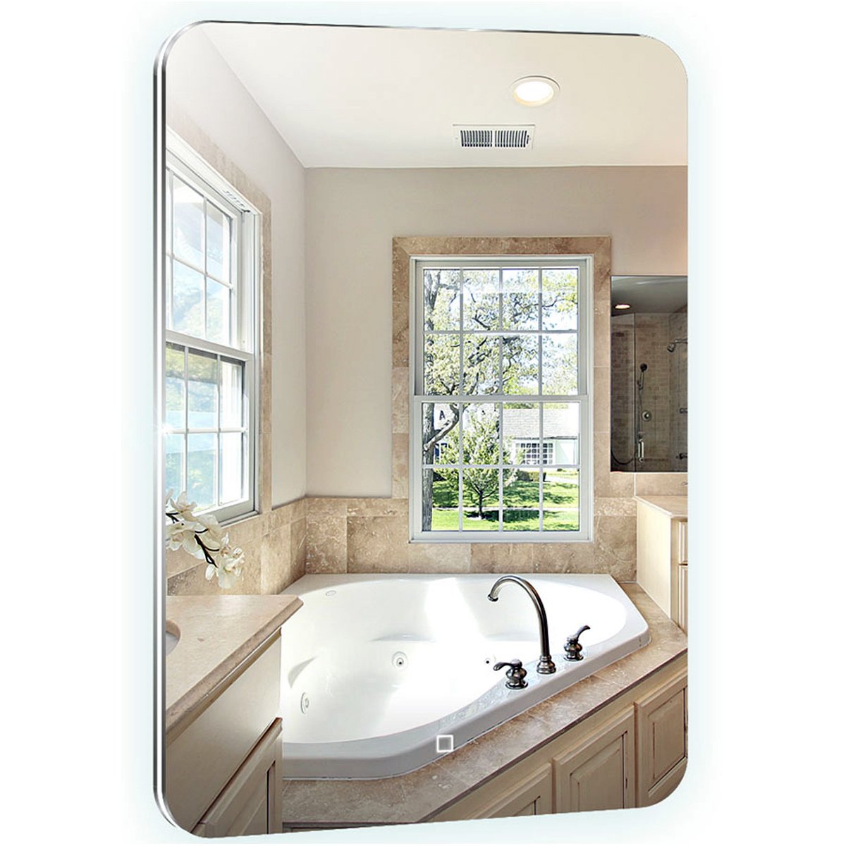 Зеркало Azario (Азарио) Паллада 685х915 подогрев, c сенсорным выключателем LED-00002339