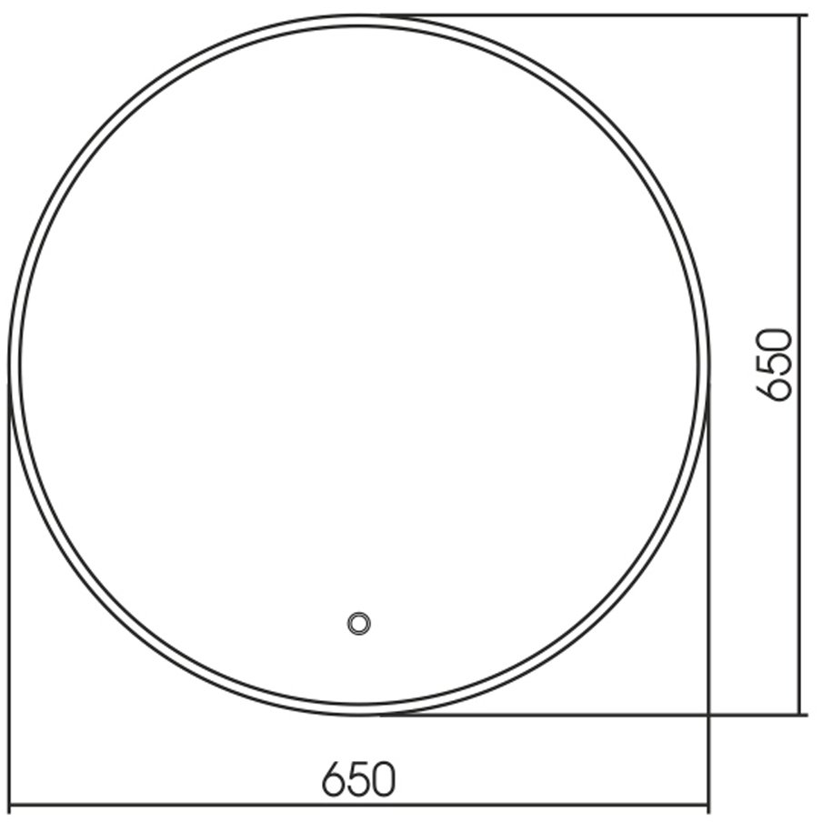 Зеркало Azario Плаза D650 c сенсорным выключателем ФР-1537
