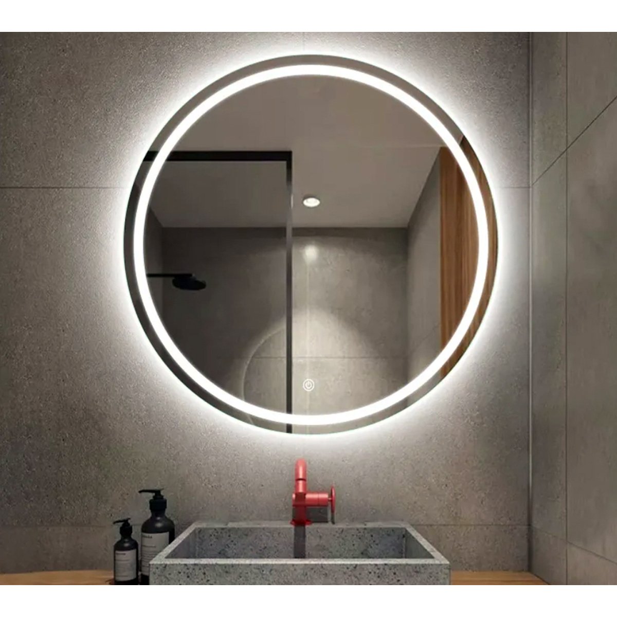 Зеркало Azario (Азарио) Classico Cerchio 800х800 влагостойкое с подсветкой CS00079360