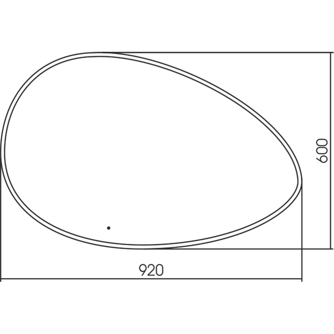 Зеркало Azario (Азарио) OMEGA 920х600 бесконтактный c сенсорным выключателем LED-00002556