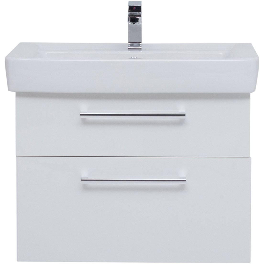 Тумба подвесная Dreja (Дрея).Rus Q Max 80 под умывальник Q-80 белый глянец (77.0007W)