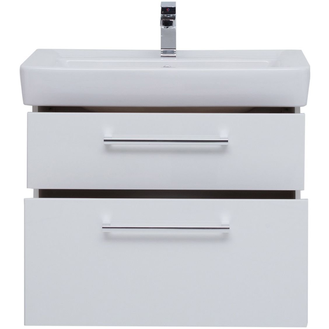 Тумба подвесная Dreja (Дрея).Rus Q Max 80 под умывальник Q-80 белый глянец (77.0007W)