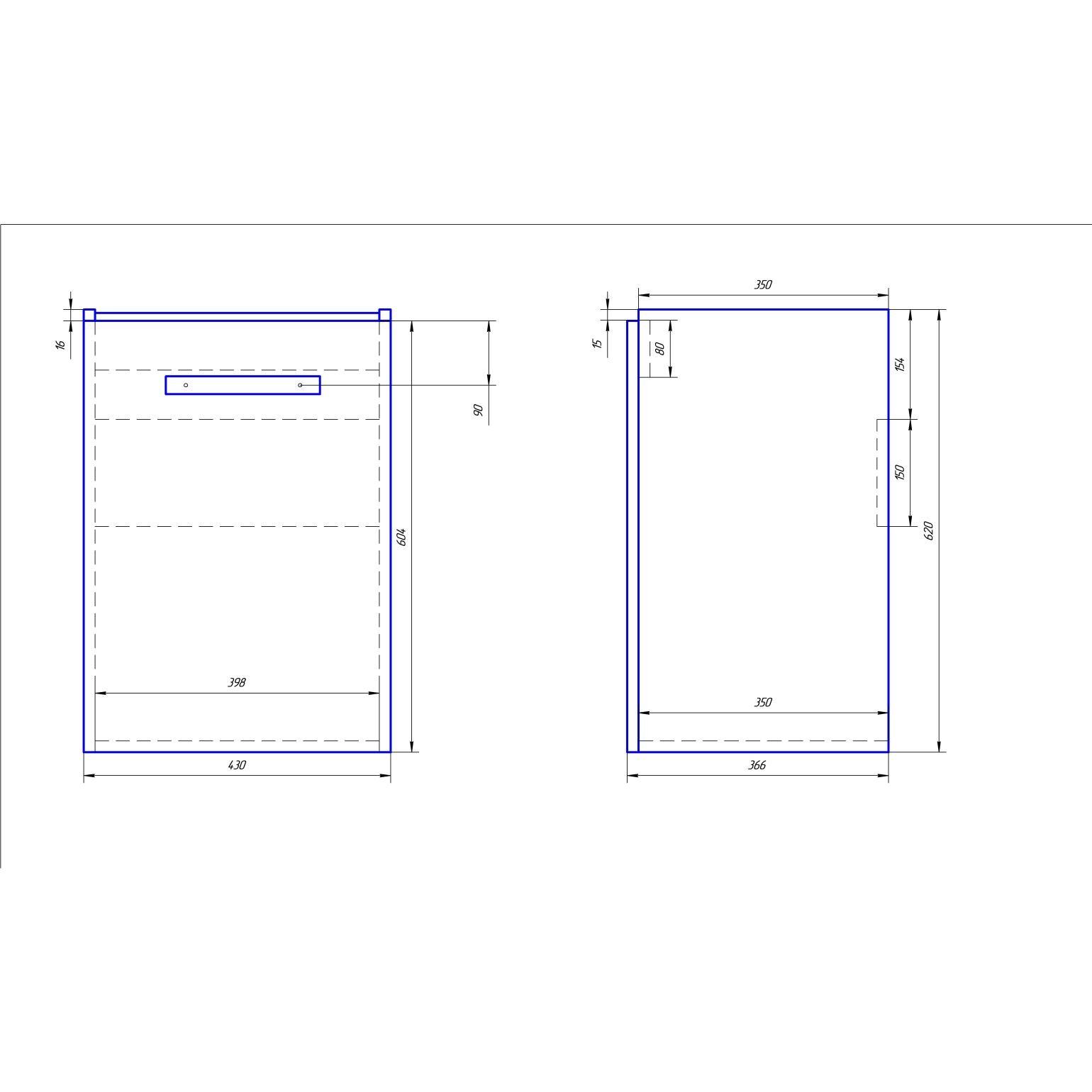 Тумба Dreja (Дрея).eco Almi 50 New белый лак 1 дверца ум. Мини 50 (99.1502)