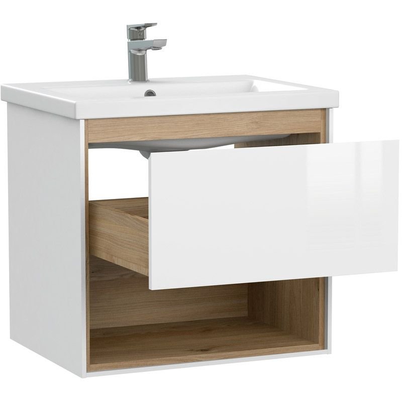 Тумба под раковину Cersanit (Церсанит) подвесная Louna 60 для Como 60 белый (64070)