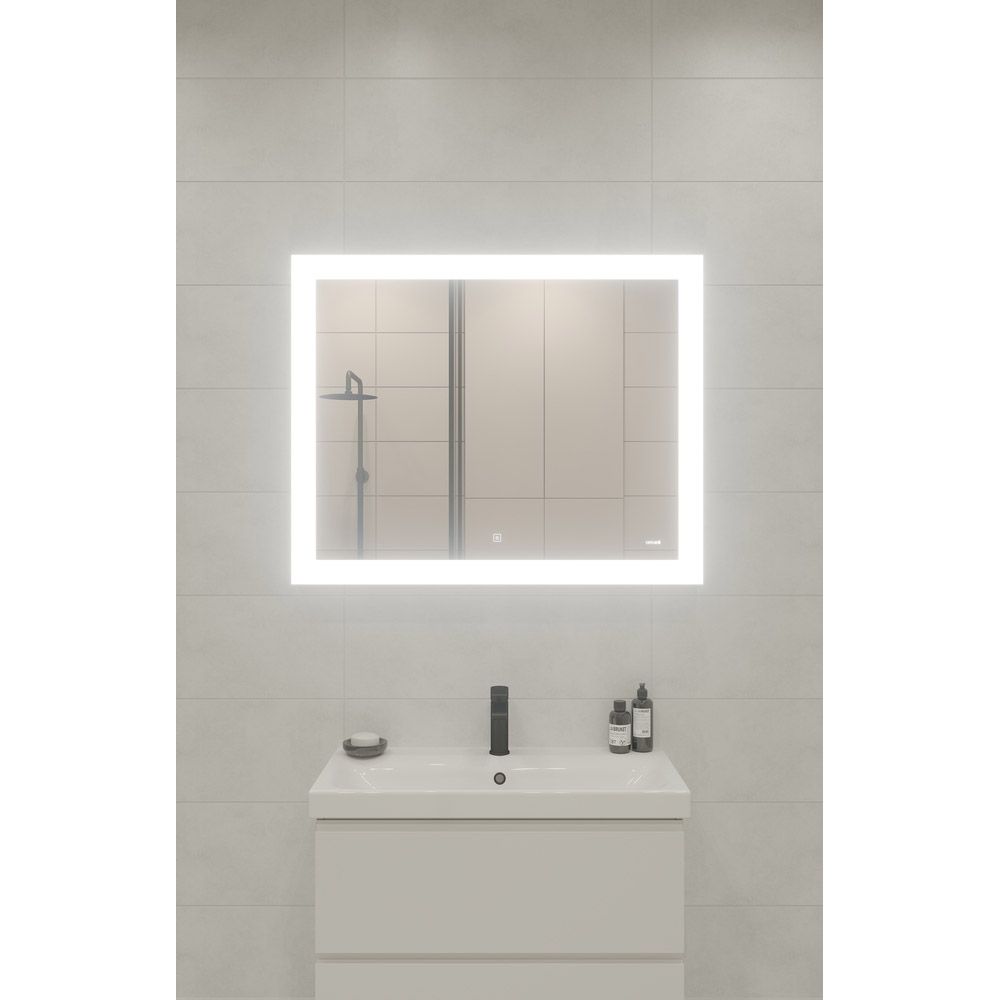 Зеркало Cersanit LED Design 030 100х80 с подсветкой прямоугольное (KN-LU-LED030*100-d-Os)