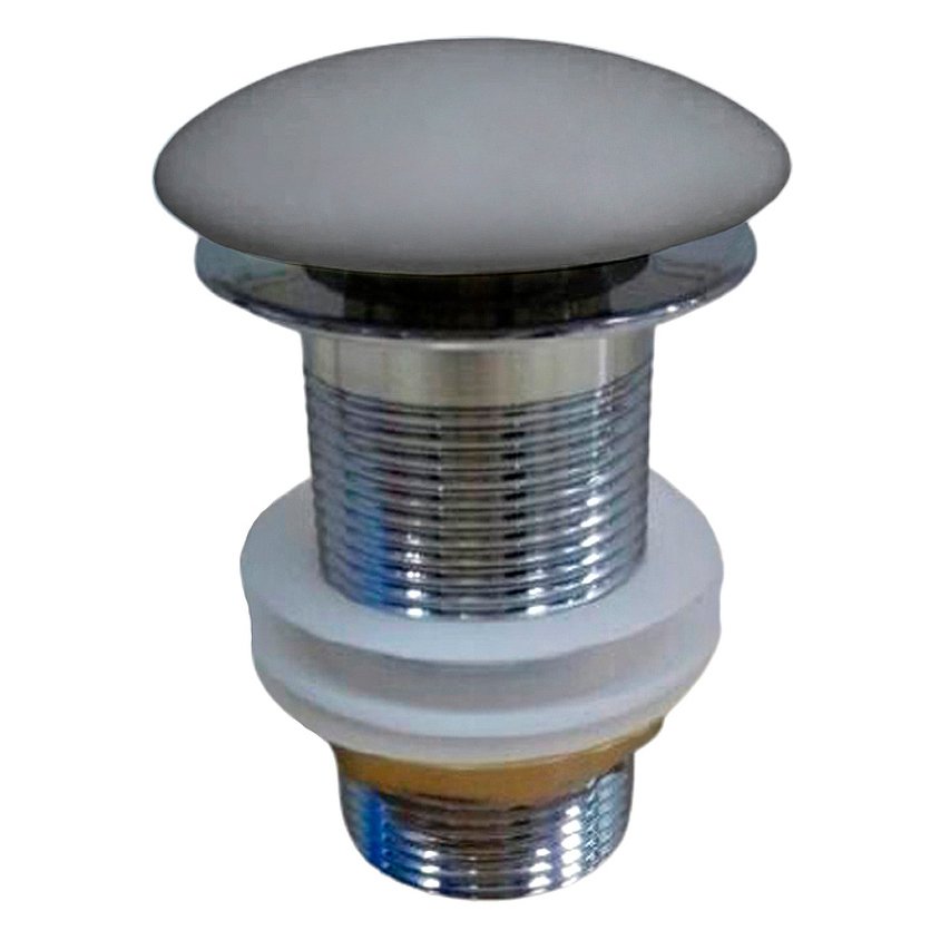 Донный клапан с керамической крышкой Vincea (Винчея) DBS-216MG, серая мат. крышка, без перелива