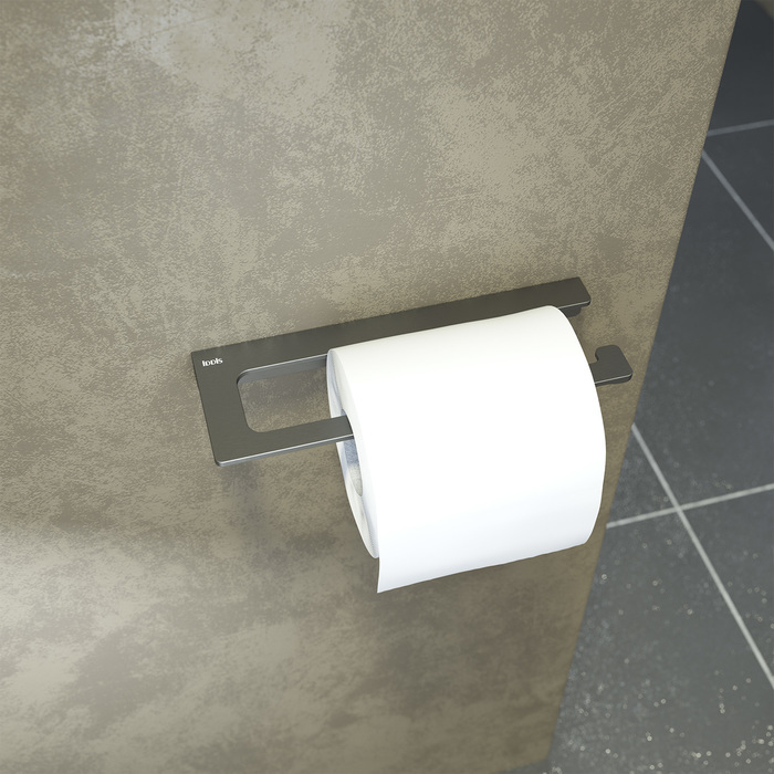 Держатель для туалетной бумаги без крышки Iddis Slide сплав металлов графит SLIGM00i43