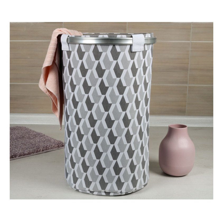 Корзина для белья на завязках Fixsen (Фиксен) FX-1033A серый