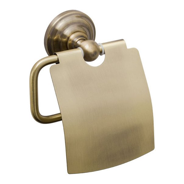 Держатель туалетной бумаги с крышкой Fixsen (Фиксен) Retro FX-83810 бронза
