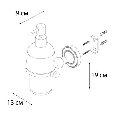 Дозатор для жидкого мыла Fixsen (Фиксен) Style FX-41112 Хром