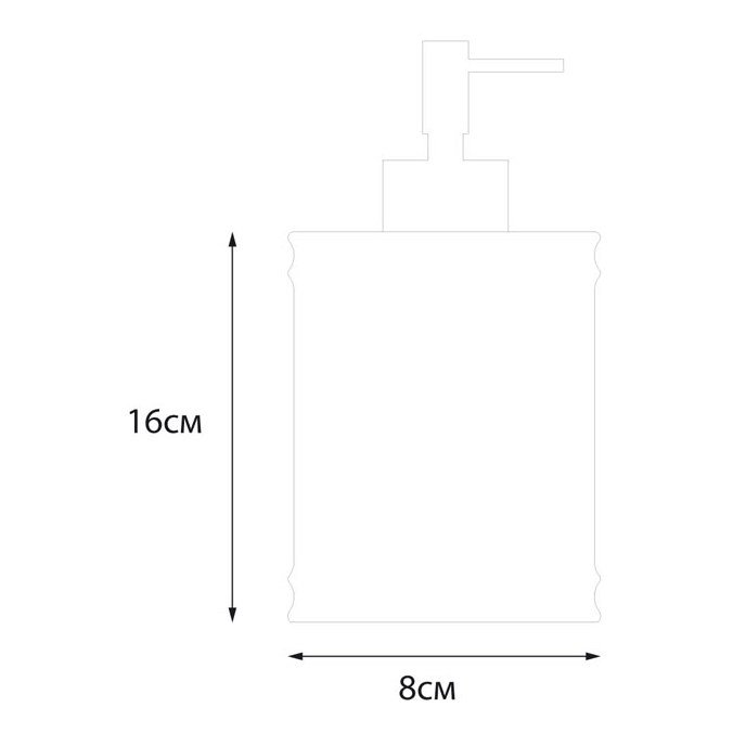 Дозатор для жидкого мыла Fixsen (Фиксен) Teddy FX-600-1 белый