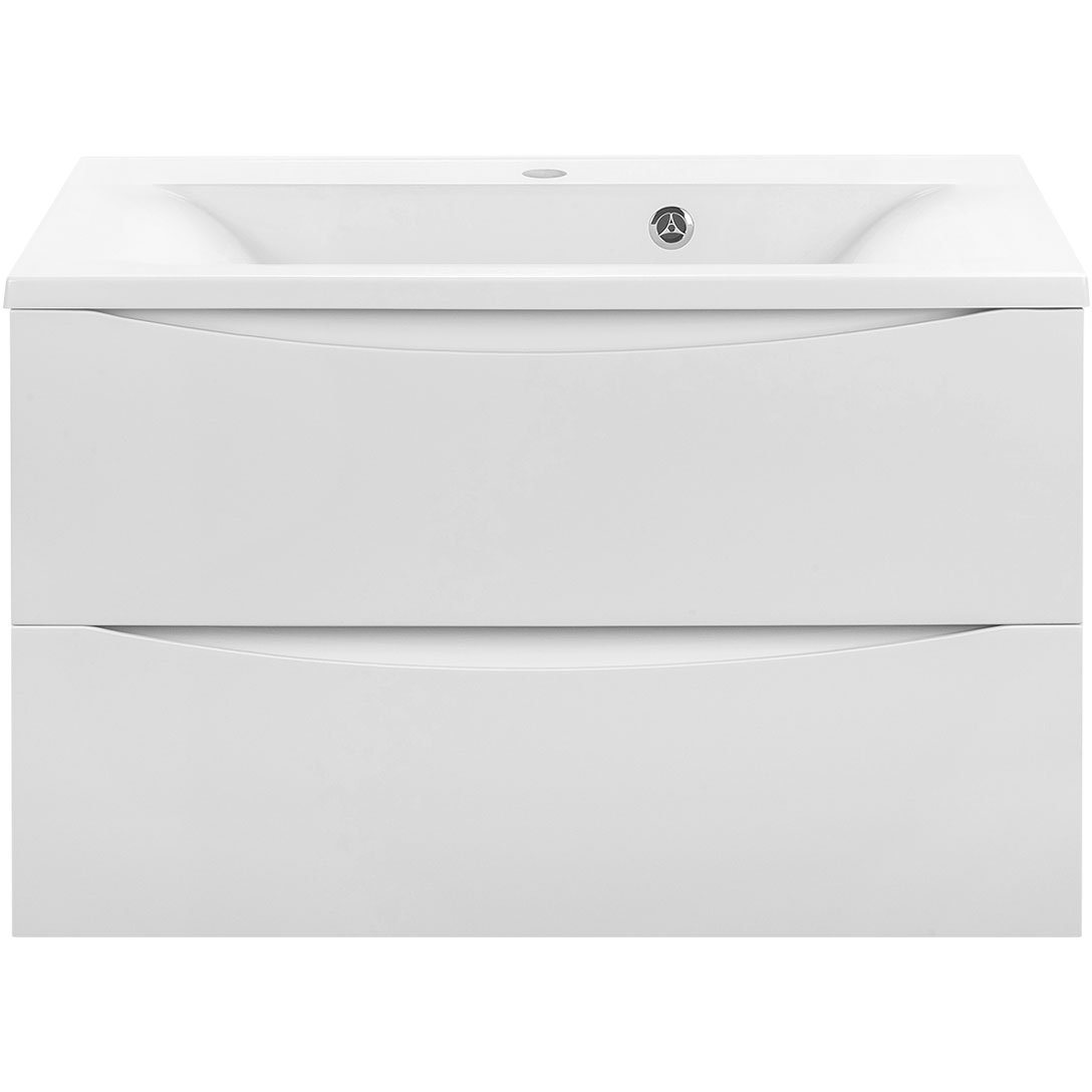 База под раковину Vincea (Винчея) Mia VMC-2MA800GW подвесная 2 выкатных ящика soft close G.White