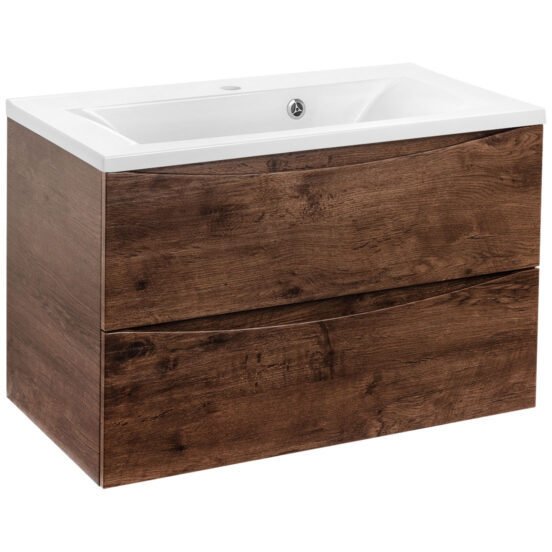 База под раковину Vincea (Винчея) Mia VMC-2MA800RW подвесная 2 выкатных ящика soft close R.Wood