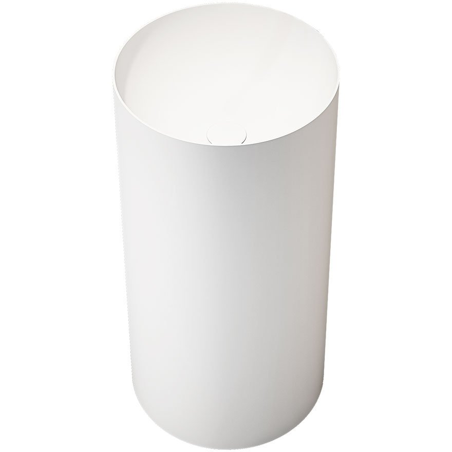 Раковина из искусственного камня Vincea (Винчея) VBS-6SP01MW, 400х400х850, напольная, цвет белый матовый