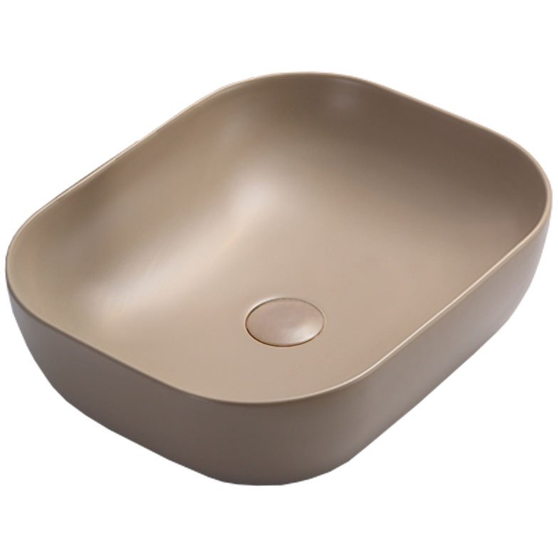 Раковина керамическая Vincea (Винчея) VBS-101MC, 505х405х140, накладная, цвет капучино матовый