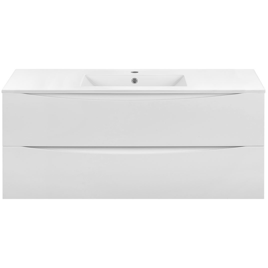 База под раковину Vincea (Винчея) Mia VMC-2MC120GW подвесная 2 выкатных ящика soft close G.White