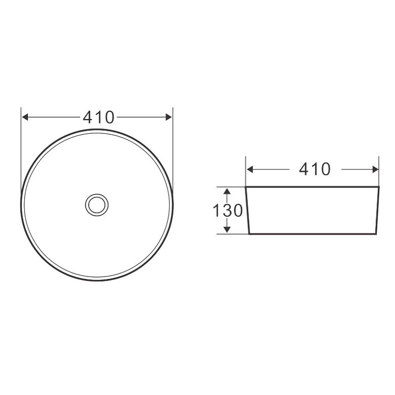 Раковина керамическая BelBagno BB1315-H301 410х410х130 накладная, цвет матовый черный