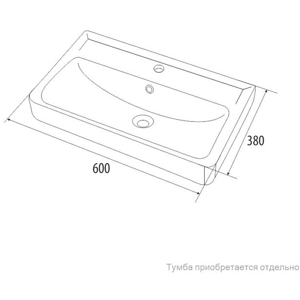 Умывальник Iddis Wash Basin мебельный 60 cм 003 0036000i28