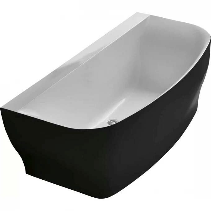 Акриловая ванна без перелива Belbagno (Бельбагно) BB74-NERO-W0