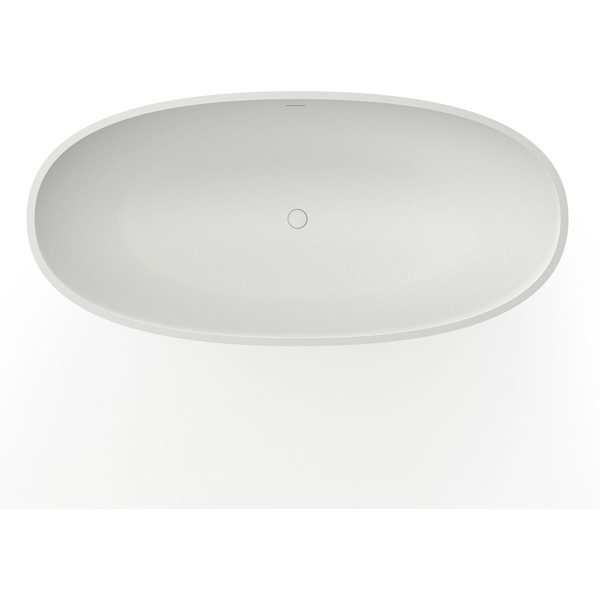 Ванна из искусственного камня овальная Azario (Азарио) Charters 1800х930 мм белый CHA18093S, (с донным клапаном и монтажным комплектом)