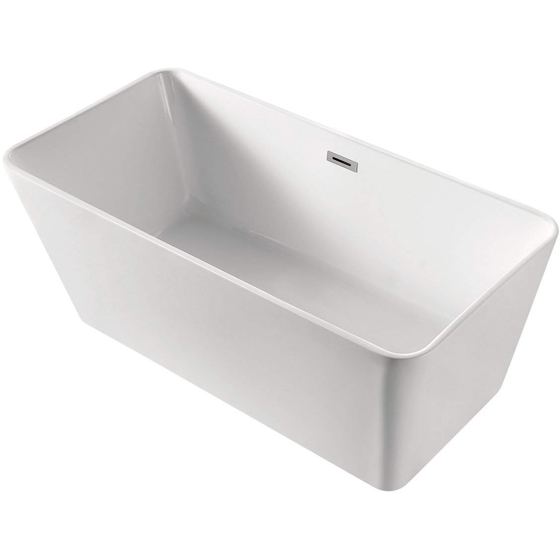 Ванна акриловая прямоугольная Azario (Азарио) Lincoln 1690х800 мм белый LIN17080, (с сифоном и монтажным комплектом)