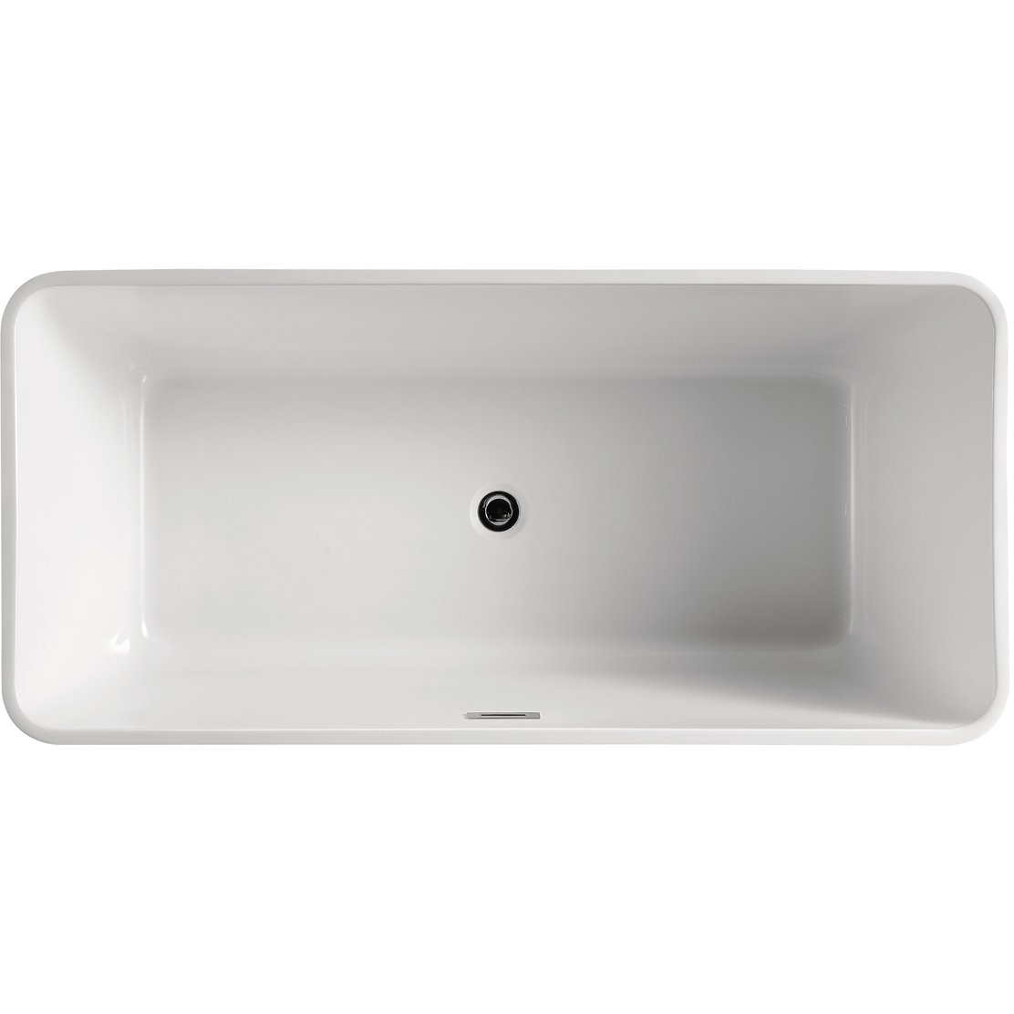 Ванна акриловая прямоугольная Azario (Азарио) Lincoln 1690х800 мм белый LIN17080, (с сифоном и монтажным комплектом)
