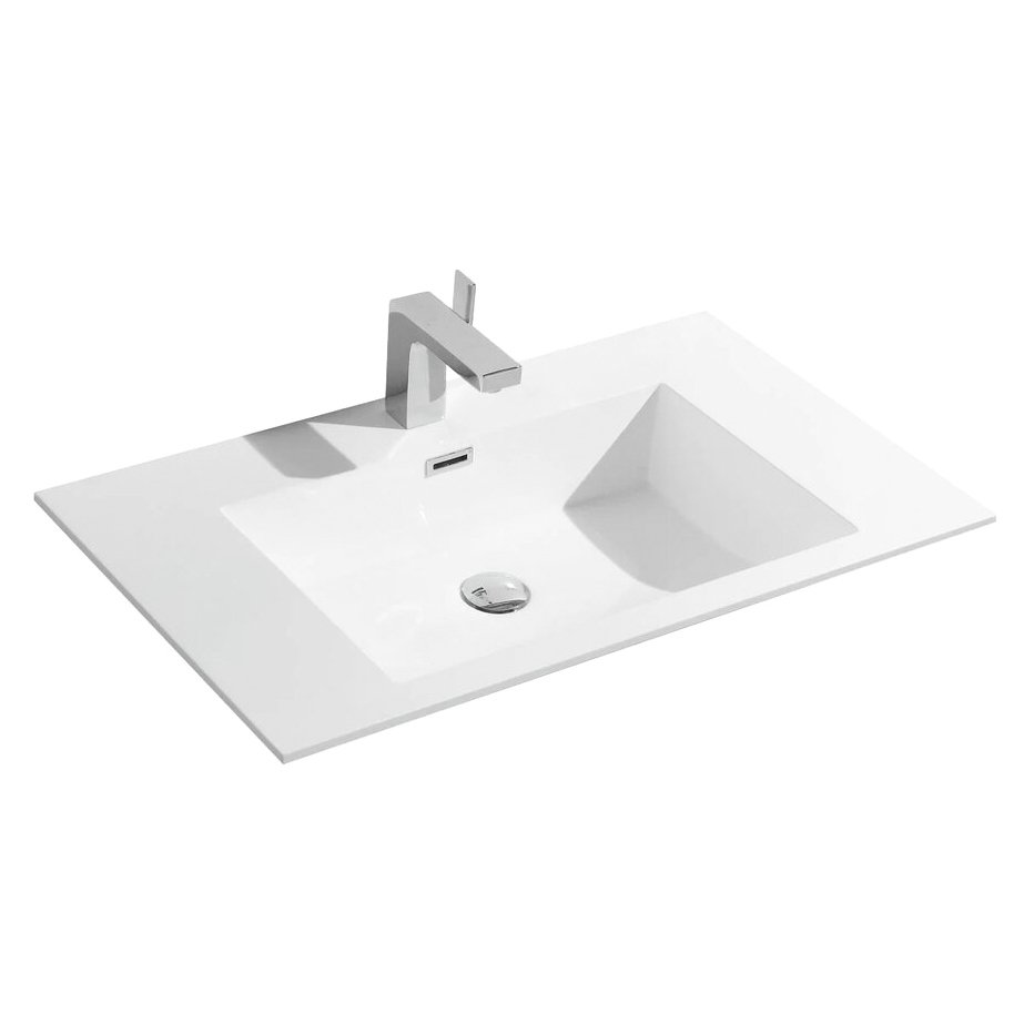 Раковина из искусственного камня Vincea (Винчея) VCB-13800W 120х800х480, цвет белый