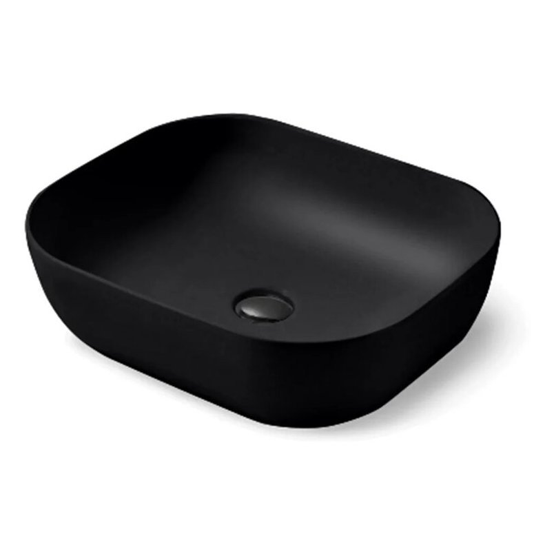 Раковина керамическая Vincea (Винчея) VBS-101MB, 500х400х140, накладная, цвет матовый черный,