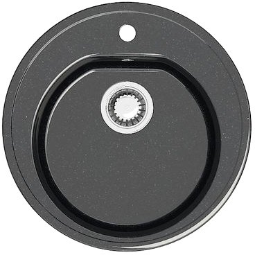 Мойка кухонная округлая Marrbaxx (Марбакс) Черая Z3 черный (Z003Q004)