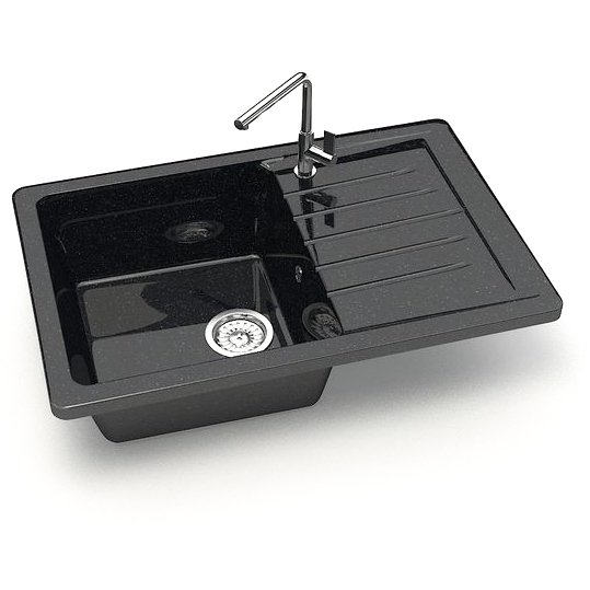 Мойка кухонная прямоугольная Marrbaxx (Марбакс) Энди Z16 черный (Z016Q004)