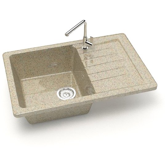 Мойка кухонная прямоугольная Marrbaxx (Марбакс) Энди Z16 песочный (Z016Q005)