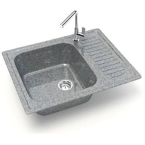 Мойка кухонная прямоугольная Marrbaxx (Марбакс) Арлин Z15 тмно-серый (Z015Q008)