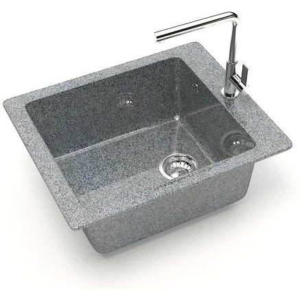 Мойка кухонная прямоугольная Marrbaxx (Марбакс) Линди Z8 тмно-серый (Z008Q008)