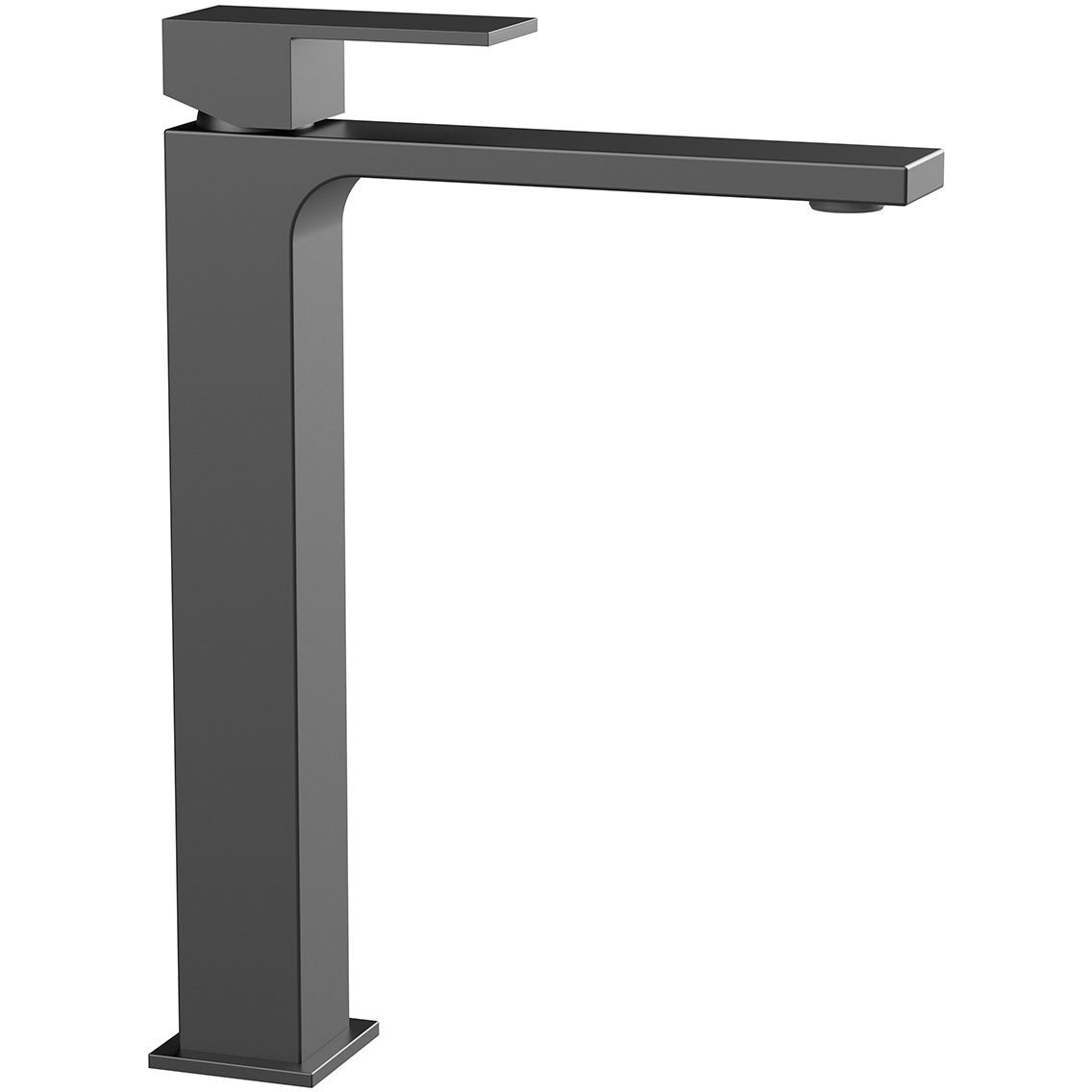 Смеситель для раковины Vincea (Винчея) Cube VBF-1C02GM однорычажный, вороненая сталь