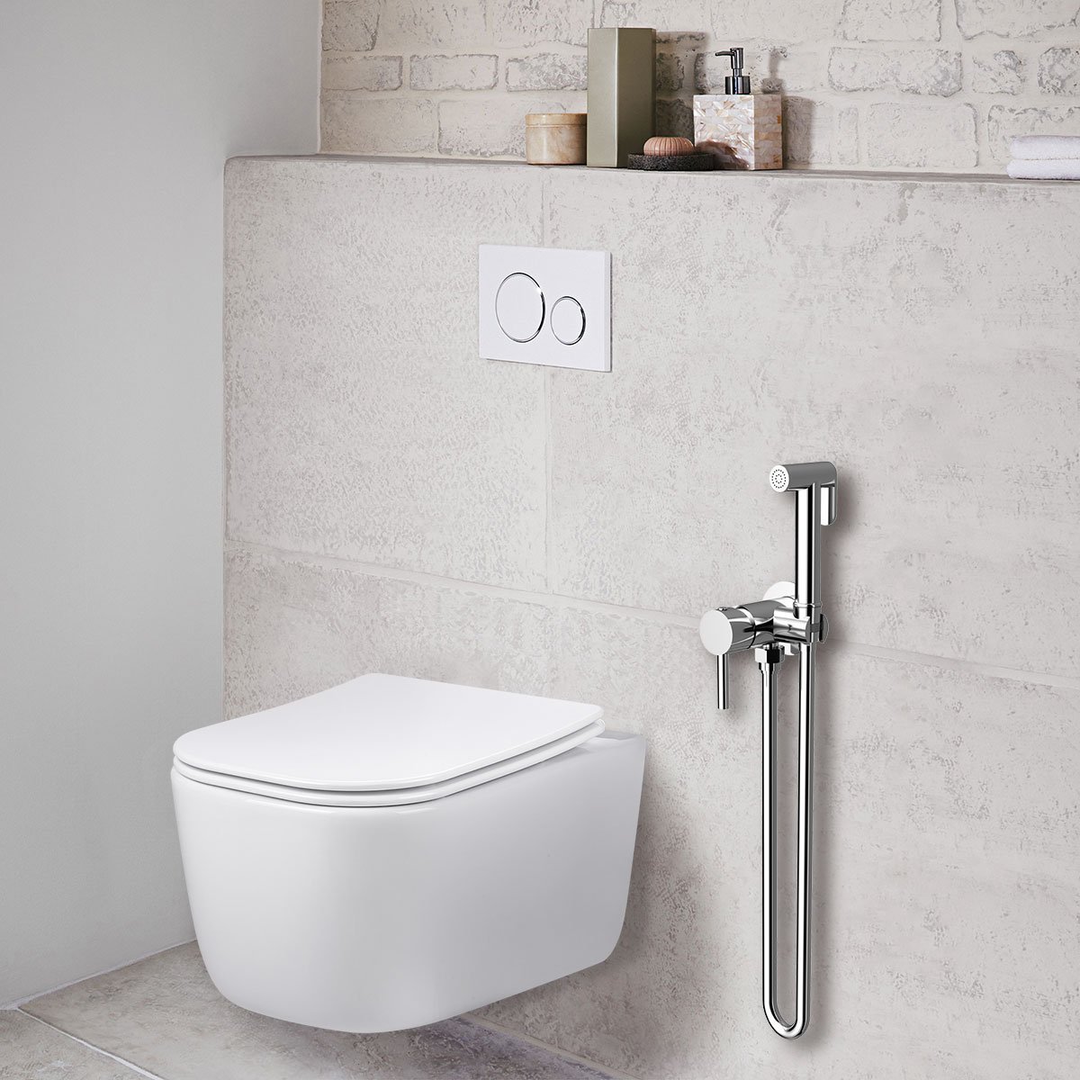 Гигиенический душ Vincea (Винчея) VHFW-101CH из латуни, со смесителем, хром