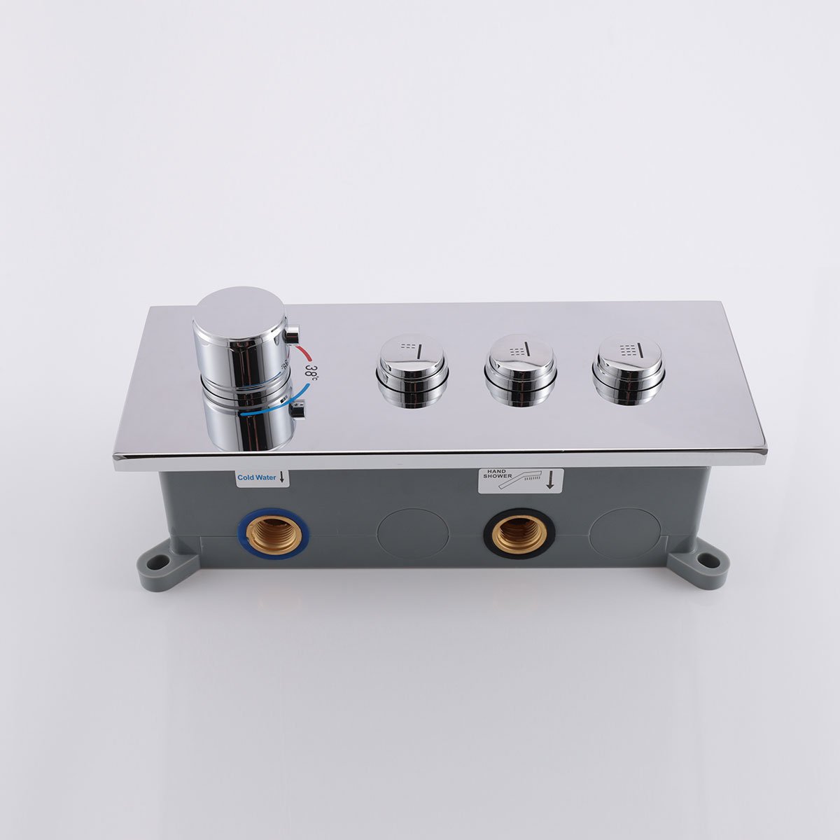 Встраиваемый смеситель для душа Vincea (Винчея) VSCV-433TCH трехфункциональный, термостатический, хром