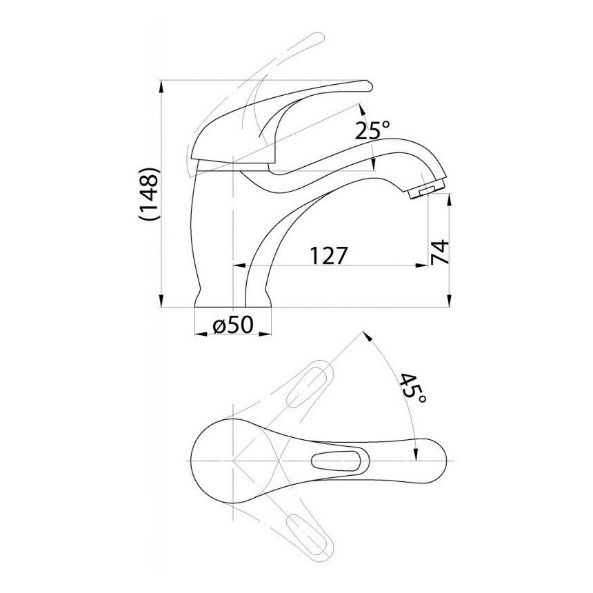 Смеситель для раковин BelBagno (Бельбагно) Corso хром (COR-LVM-CRM)