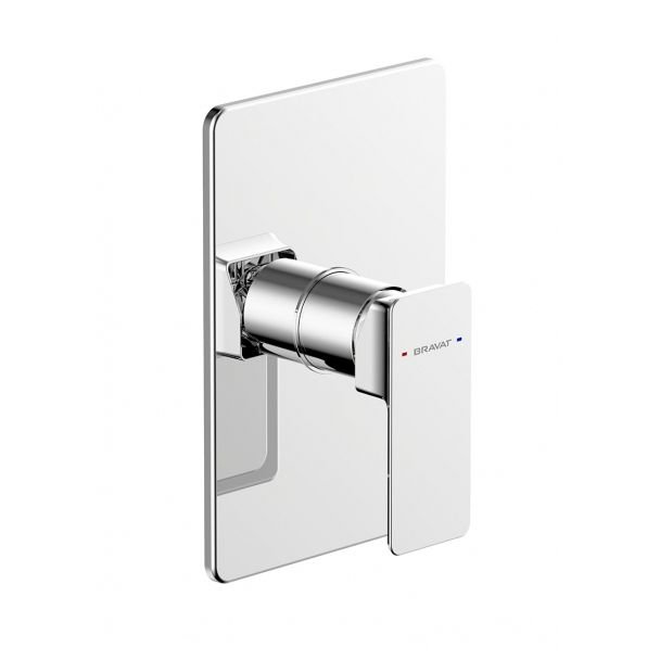 Смеситель для душа встраиваемый на 1 потока Bravat (Брават) Phillis PB856101CP-ENG, хром
