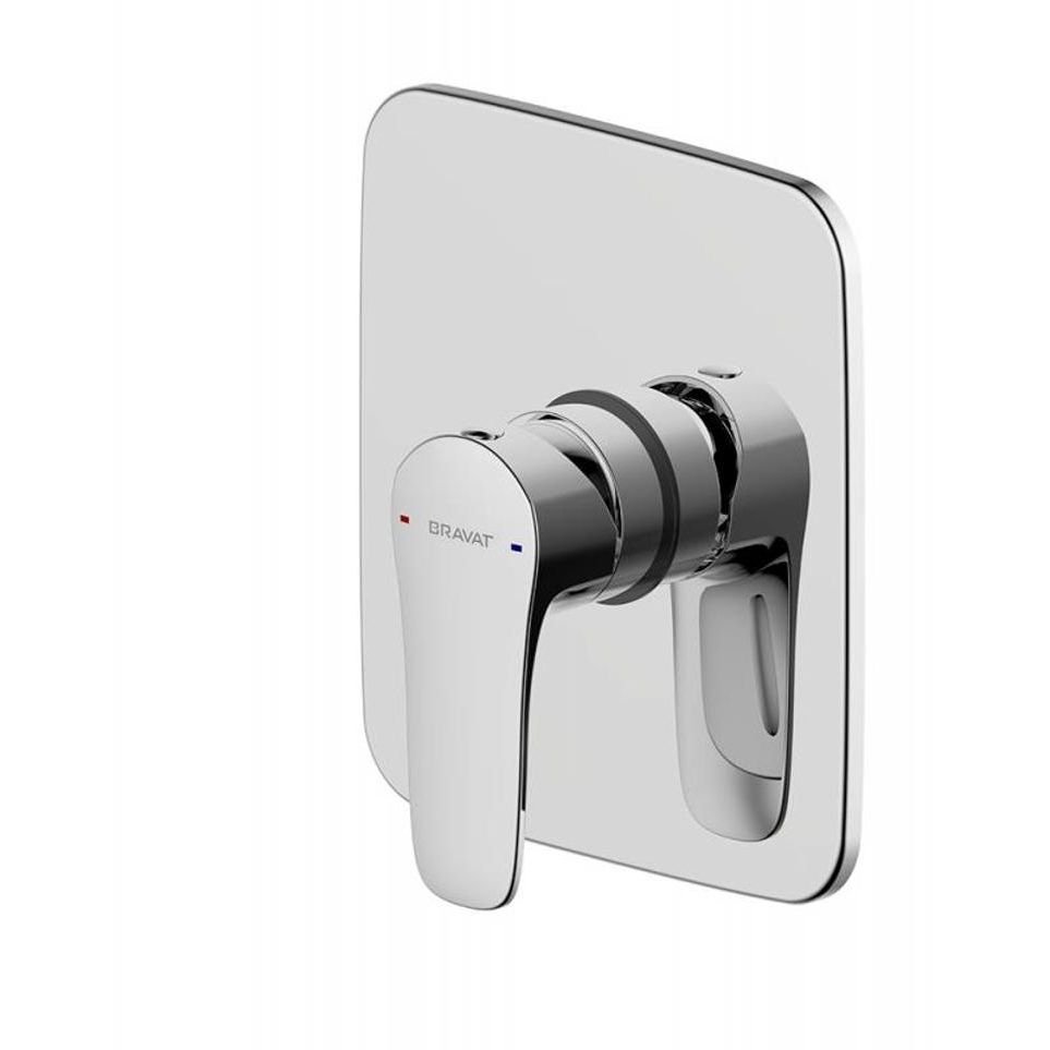 Смеситель для душа встраиваемый на 1 потока Bravat (Брават) Source PB8173218CP-ENG, хром